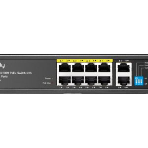 Cudy 10 Port Fast Ethernet 8 PoE 115W Switch | FS1010P