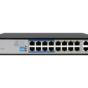 Scoop 16 Port Fast Ethernet PoE 150W 2 Gigabit 1SFP Switch