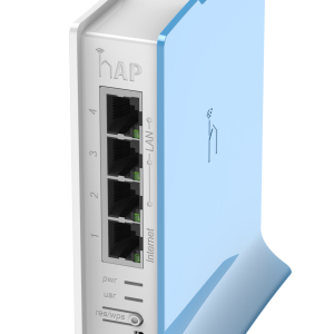 MikroTik hAP Lite Tower 4 Port WiFi 4 Router | MT-RB941-2ND