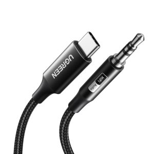 UGREEN USB Type-C to 3.5mm AUX Audio Cable 1M - Black