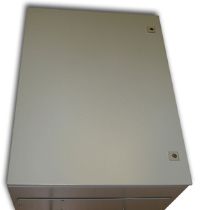 Metal IP55 Weatherproof Enclosure (800x600x350), Beige, Surface Mount, Lockable Doors