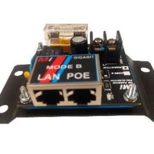 Passive Gigabit "Phantom" 4-pair Passive POE Injector. Fuse and overvoltage prot. 60V Max