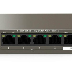 Tenda 5-Port Gigabit Desktop Switch 4-Port PoE | TEG1105P-4-63W