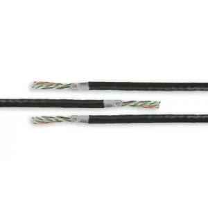 Acconet CAT5 UV Outdoor Ethernet Cable 100m Black CCA SF/TP Pull Box | CAT5U-100