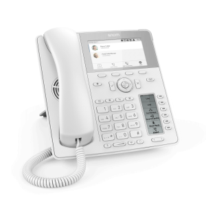 Snom D785 12-line Desktop SIP Phone in White - No PSU Included - Hi-Res 4.3" Colour Display - USB