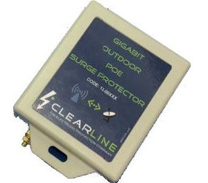 Clearline outdoor single port POE RJ45 surge arrestor