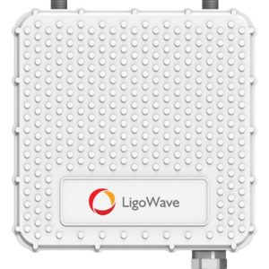 Ligowave PTMP RapidFire 600 Mbps Carrier Subscriber Unit with N-Type connectors.