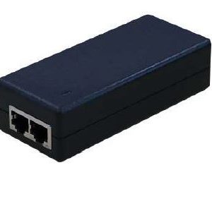 Gigabit Power over Ethernet (PoE) Injector. 24V, 1.25A, Passive, 30 watt.