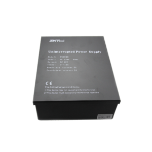 ZKTeco - Power Supply with Battery Leads, 12V 7Ah battery not included