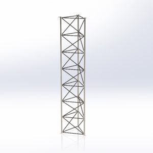 Lattice Mast 3m Section - Stacking
