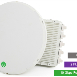 Siklu E-Band (80GHz) PTP link FDD 10Gbps, 2ft EXT. Antenna