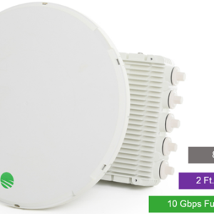 Siklu E-Band (80GHz) PTP link FDD 10Gbps, 2ft EXT Dual-Band Antenna w/5 GHz Failover Feed