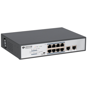 BDCOM Unmanaged 8-port Gigabit 120W POE switch, 8 POE ports, 2 GE TX ports