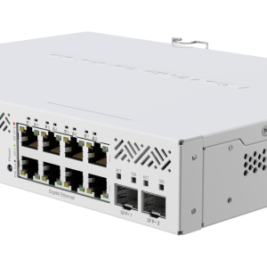 MikroTik Cloud Smart Switch 8 Port PoE 2 SFP+ desktop enclosure | MT-RBCSS610-8P-2S+IN