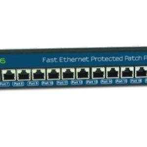 Clear Line 24 Port Gigabit Rackmount PoE Surge Arrestor CAT 6 Patch Panel