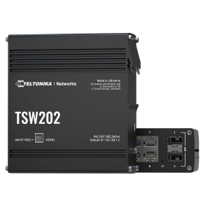Teltonika 8-Port Industrial Managed PoE+ Switch | TSW202