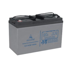 Acconet 12V AGM 100Ah Deep Cycle Battery | AC-BAT-VRLA-12V100AH