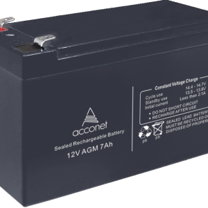 Acconet 12V AGM 7Ah Deep Cycle Battery | AC-BAT-VRLA-12V7AH