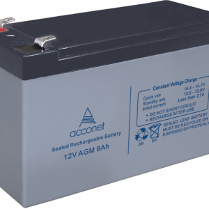 Acconet 12V AGM 9Ah Deep Cycle Battery | AC-BAT-VRLA-12V9AH