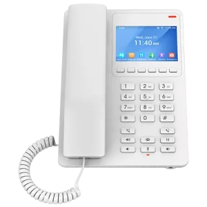Grandstream 2 Line 3.5'' Color LCD WiFi 6 Hotel Phone White | GHP630W