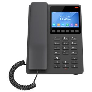 Grandstream 2 Line 3.5'' Color LCD WiFi 6 Hotel Phone Black | GHP631W