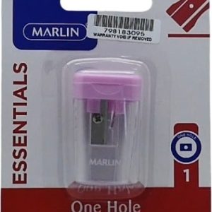 Marlin Essentials One Hole Plastic Pink Sharpener