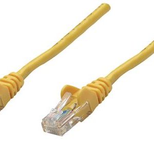 Intellinet Yellow CAT5E U-UTP 0.25m Patch Cable