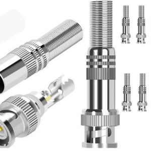Securnix RG59 8 Pack Screw Spring BNC Connectors
