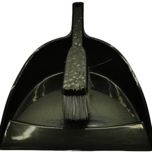 Casey Handheld Dust Pan And Brush Set Black