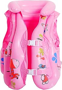 Casey Kids Medium Inflatable Swimming Vest Pink
