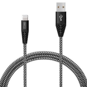 Ezra USB-A to iPhone 3A 1 Meter Fast Charging Black Braided Cable