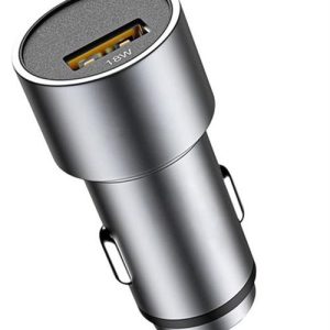 Ezra QC3.0 Quick Charge 1 Port USB Car Charger Silver