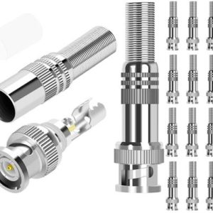 Securnix RG59 16 Pack Screw Spring BNC Connectors