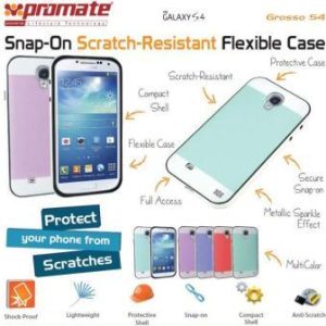 Promate Red Grosso S4 Scratch Resistant Flexible Case