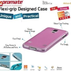 Promate Pink Akton S5 flexiGrip Protective Shell Case