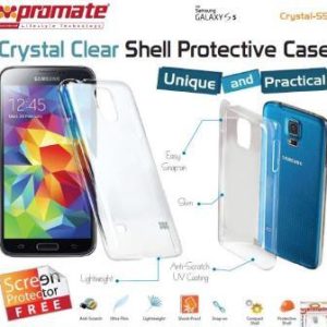 Promate Crystal-S5 ,Crystal Clear Shell