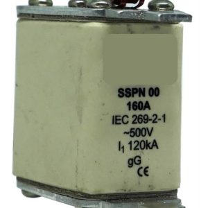 Solarix 500V 160A NH00 Ceramic Din Fuse