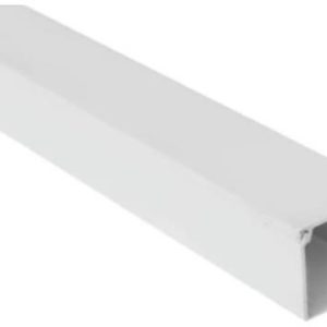Solarix PVC Trunking 3 Metre 40mm X 40mm White