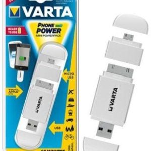 Varta White Mini Powerpack Charger Smart 2 In 1 Solution