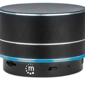 Manhattan Black Metallic LED Bluetooth Speaker