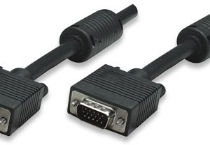 Manhattan Black 7.5m SVGA Monitor Cable