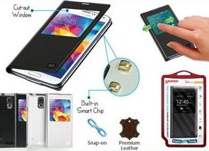 Promate Admin S5 Bookcover with clip Colour:White