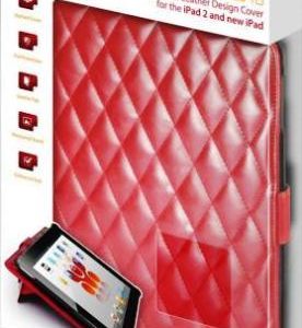 Promate Red iPose.10-Stylized Leather Design Cover