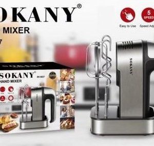 Sokany Hand Mixer 800W Silver Black