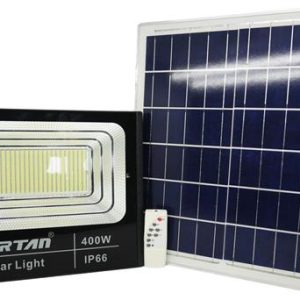 Solarix Jortam 400w Glass Solar Flood Lamp With Solar Panel