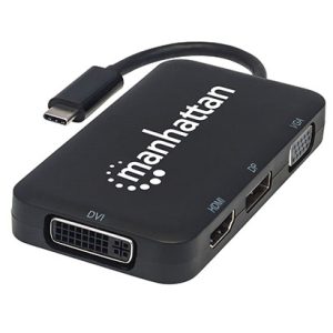 Manhattan USB-C 4-in-1 Audio Video Converter