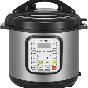 Goldair 6 Litres Electric Stainless Steel Pressure Cooker