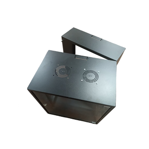 Zone Lite 15U 400+200mm Swing Frame Black Wall Mount Cabinet