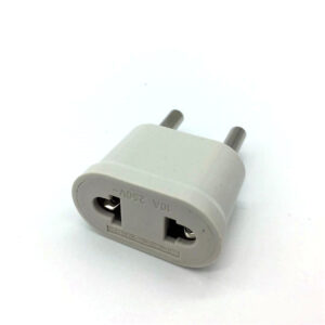 EURO TO US ADAPTER - WHITE
