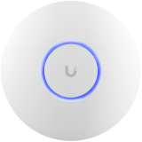 UBIQUITI U6+, WiFi 6, 4 spatial streams, 140 m² (1,500 ft²) coverage, 300+ connected devices, Powered using PoE, GbE uplink.